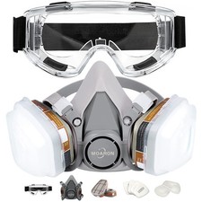 Half Face Respirator Set for Painting, Welding, Carpentry, Metal Cutting