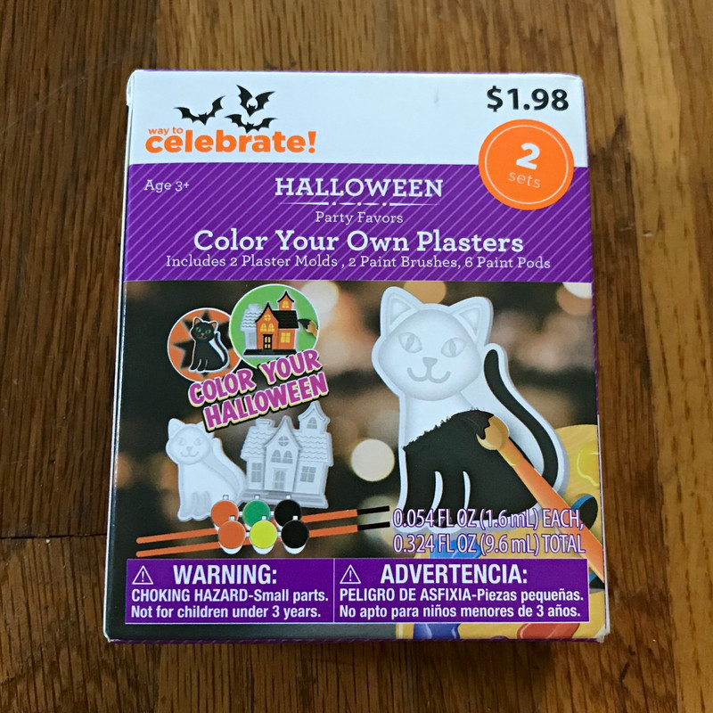 Way to Celebrate! Halloween Color Your Own Plasters Party Favors Kit, 2 Sets