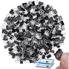 240 Pack Mini Binder Clips, Black Binder Clips, Small Paper Clips 15Mm 5/8 Inch.