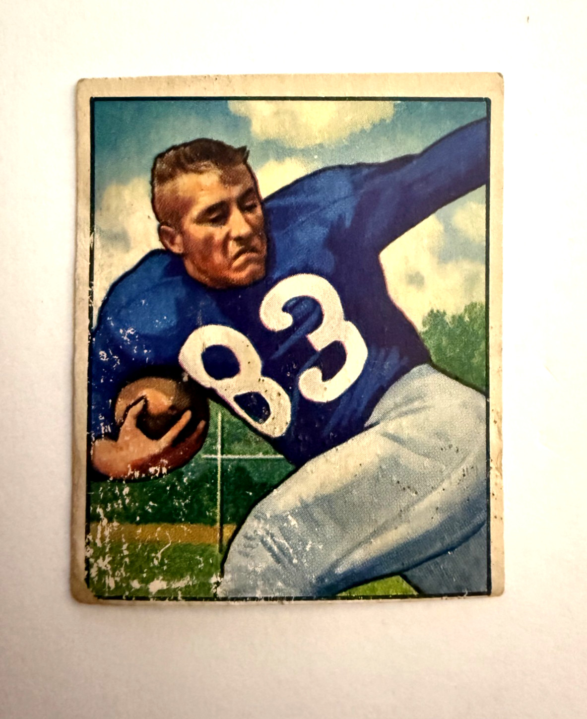 1950 Bowman #83 Lowell Tew :: New York Yanks