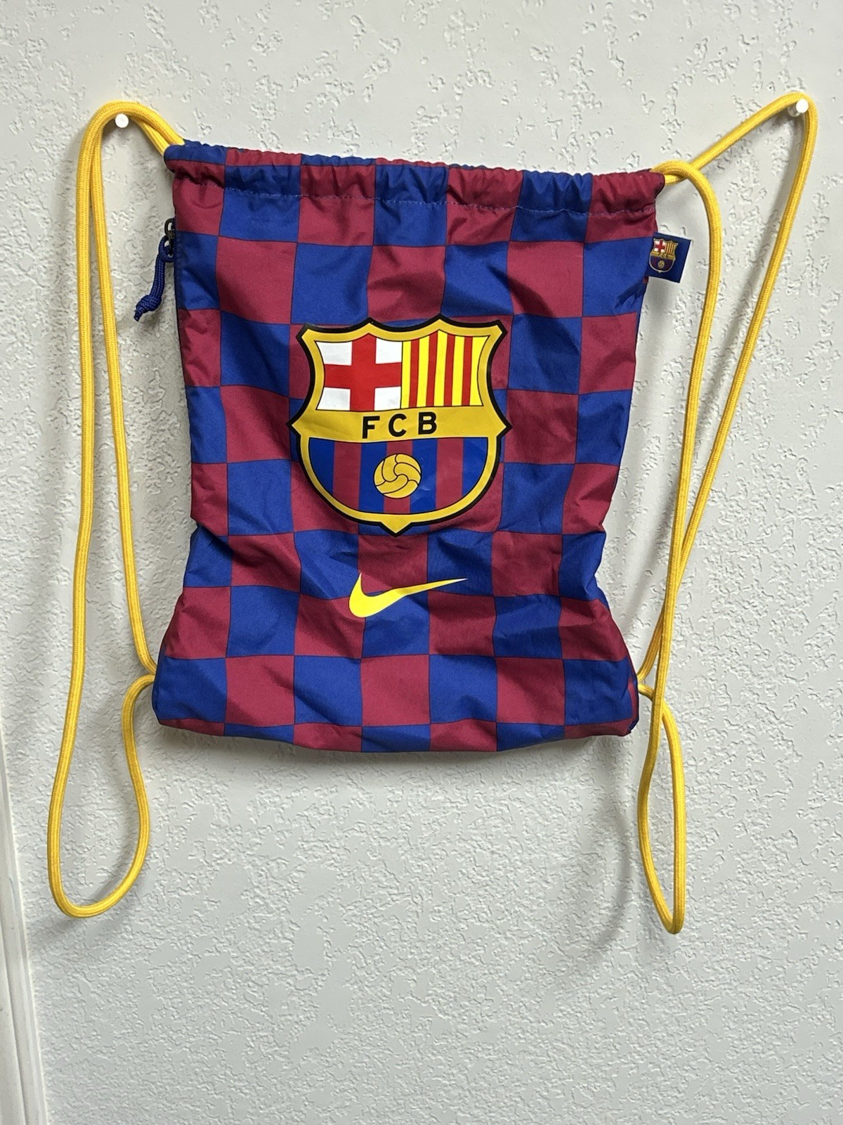 FCB Barcelona Drawstring Cinch Backpack NIKE Gym … - image 10