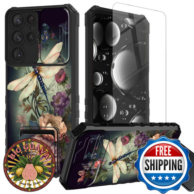 Samsung Galaxy S23 Ultra Case w/ Screen Protector & Kickstand, Heavy Duty