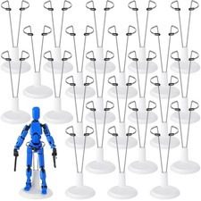 24 White Doll Stands Action Figure Display Holder 7.87 Inch PVC