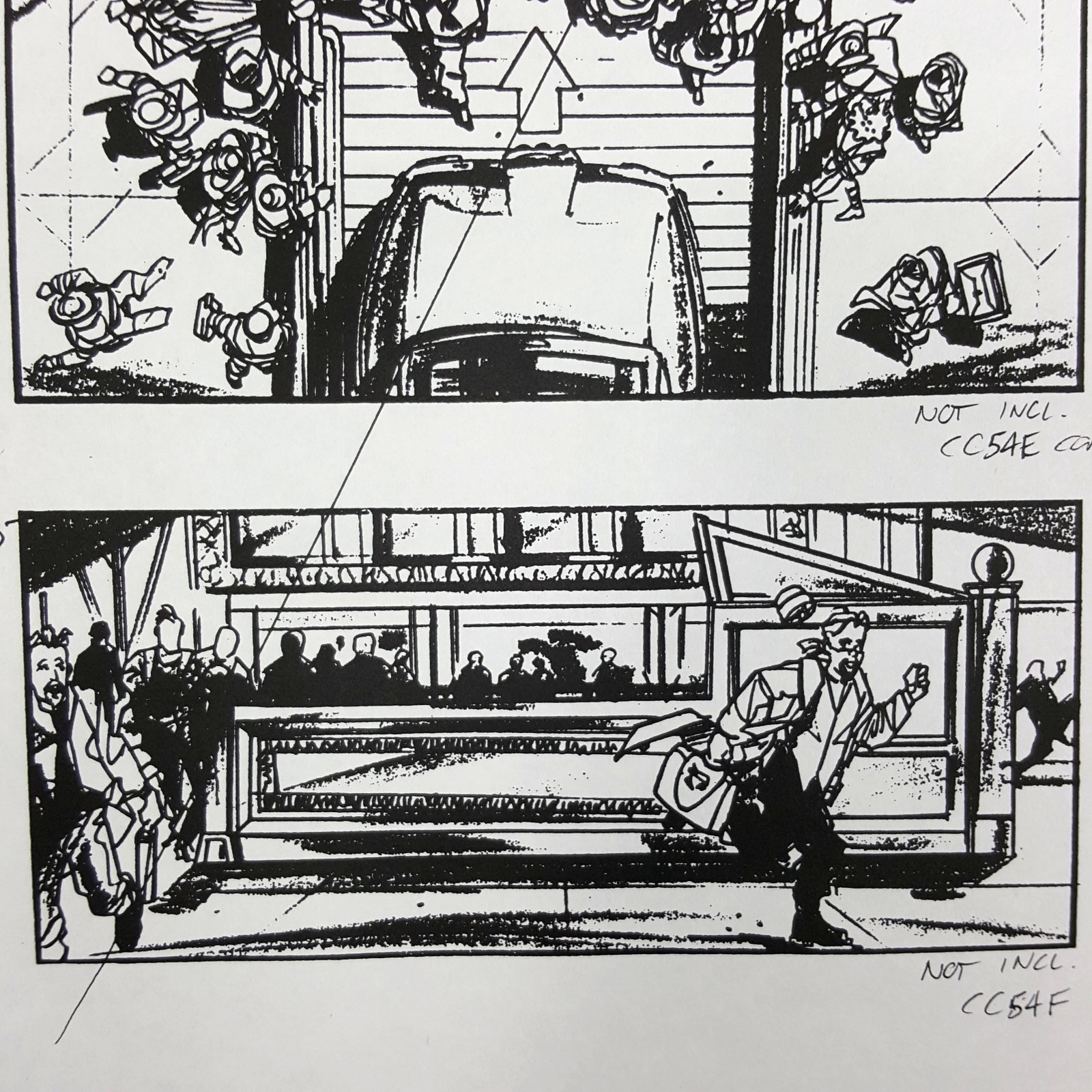 Image 17 of The Fifth Element - Production Used Storyboard, Cab Chase 183-185 , COA