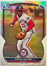 🔥2023 Bowman Chrome Prospects Refractor /499 #BCP-169 Edwin Solano🔥