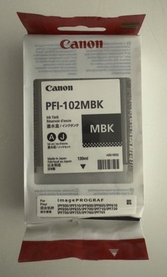 original canon pfi-102mbk canon pfi-102 mbk canon ipf510 ipf600 ipf605 ipf500