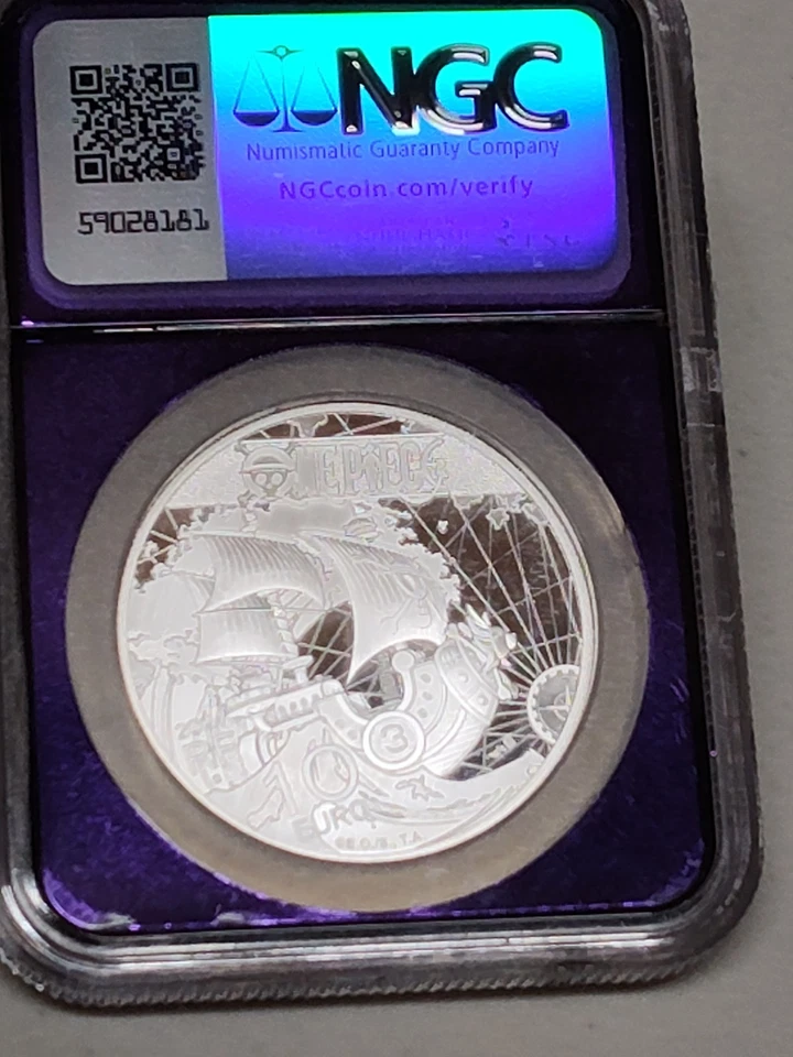 2024 Francia S10E One Piece 25 Aniversario NGC PF70 Ultra Cameo TB Núcleo Púrpura Foto 3 de 4