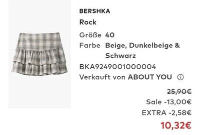 Bershka Rock kariert, L