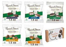 Russell Stover Sugar Free Chocolate Candy Sampler 1.5 oz Variety Pack