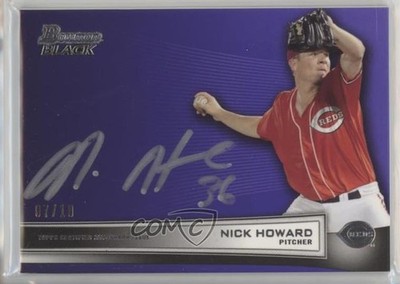 2014 Bowman Black Collection Violet 7/10 Nick Howard #BBC-NH Auto 0c6