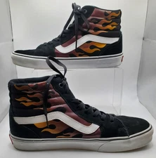 Vans Filmore Hi Top Skate Shoes Flame Men's Size 9