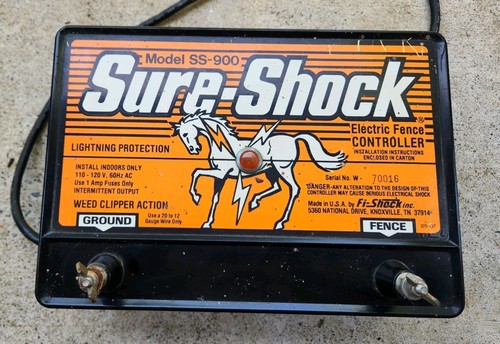 Working Fi-Shock Super-Shock SS-1000 Electric Fence Energizer Controller FRESHP