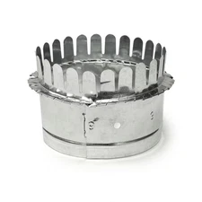 Starting Collar Take Off 12" Durable Steel Flat Round Duct Transition Connector