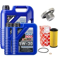 MotoröL Filter Set 5W-30 Liqui Moly 7 Liter + Schraube FüR Bmw 3Er 330 E46 204PS