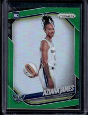 2025 Panini WNBA Prizm Aziaha James RC Variation Green Rookie #141 Wings