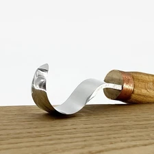 Spoon bowl and kuksa carving hook knife, Sharp hook knife 25mm STRYI Profi