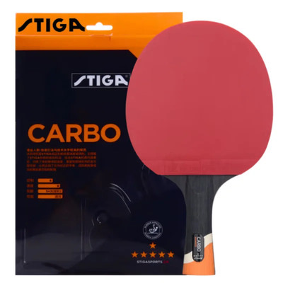 STIGA CARBO 6 Star Tischtennisschläger 5+2 Carbon Tischtennis Paddel Antihaft 