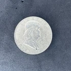 1960 50c Benjamin Franklin Silver Half Dollar, Circulated