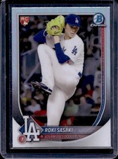 2025 Bowman Roki Sasaki RC Chrome Red Redemption #12 Dodgers Rookie
