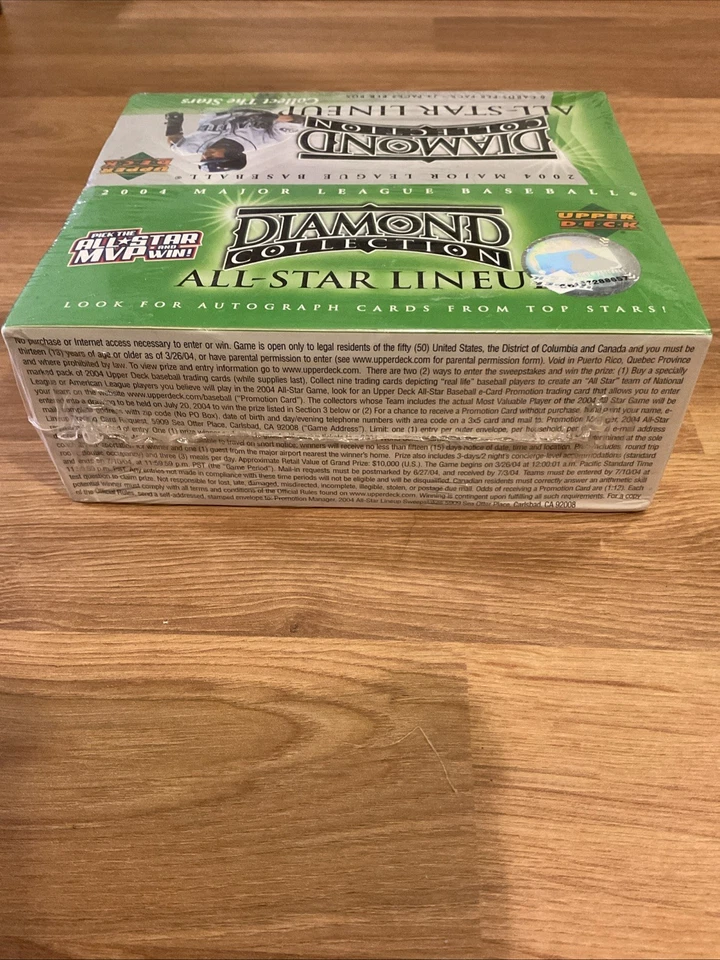 2004 Upper Deck Diamond Collection All-Star Lineup Baseball Box - Factory Sealed - Image 4 of 4