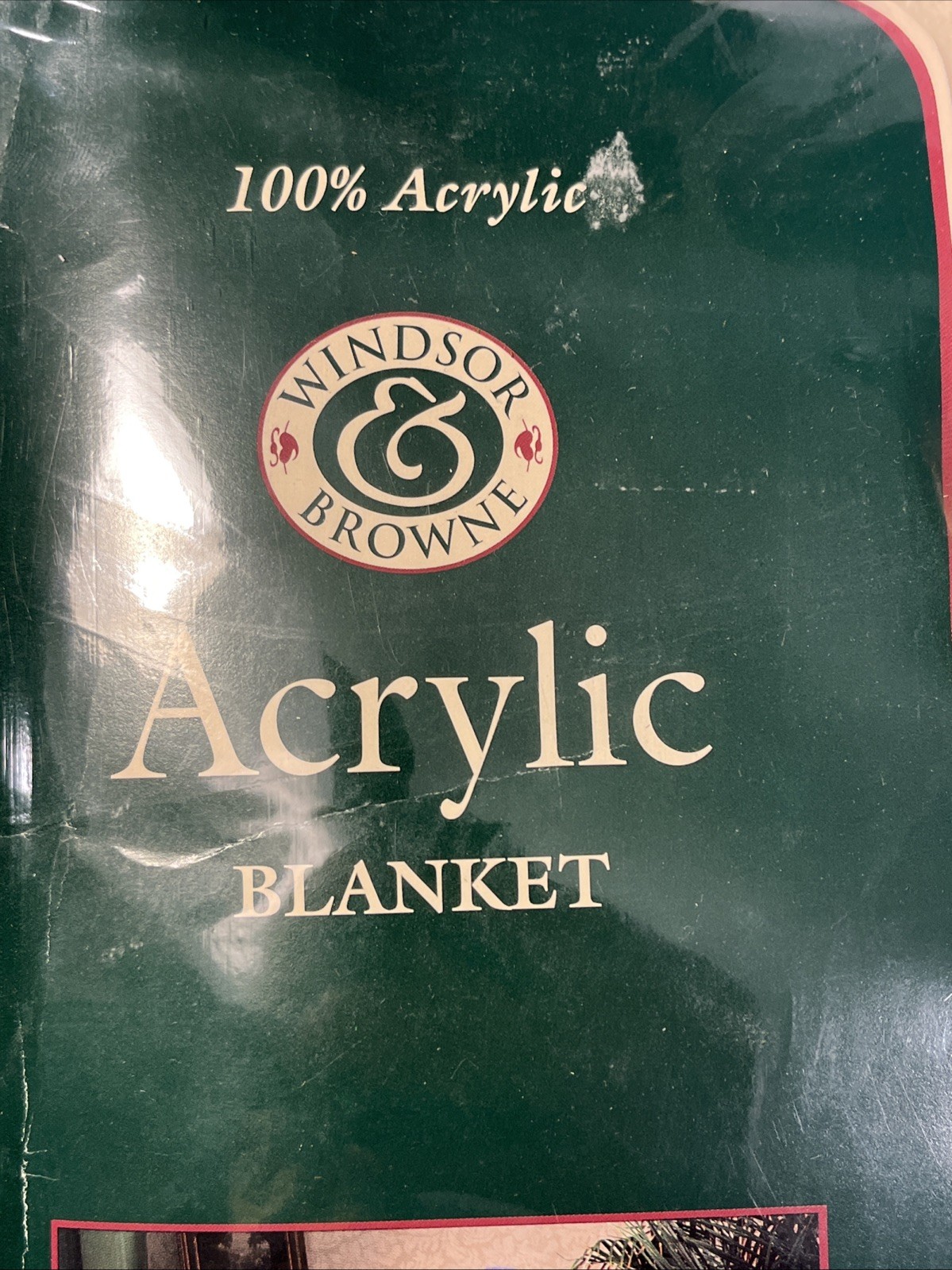 Windsor & Browne 100% Acrylic Queen King Size 90x102 Blanket Off White thumbnail 5