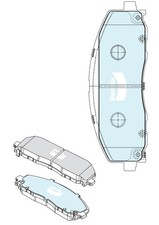 Bendix Front Brake Pad Set for Jeep Wrangler JL72, JL74 2.2L EBH Diesel 2017-202