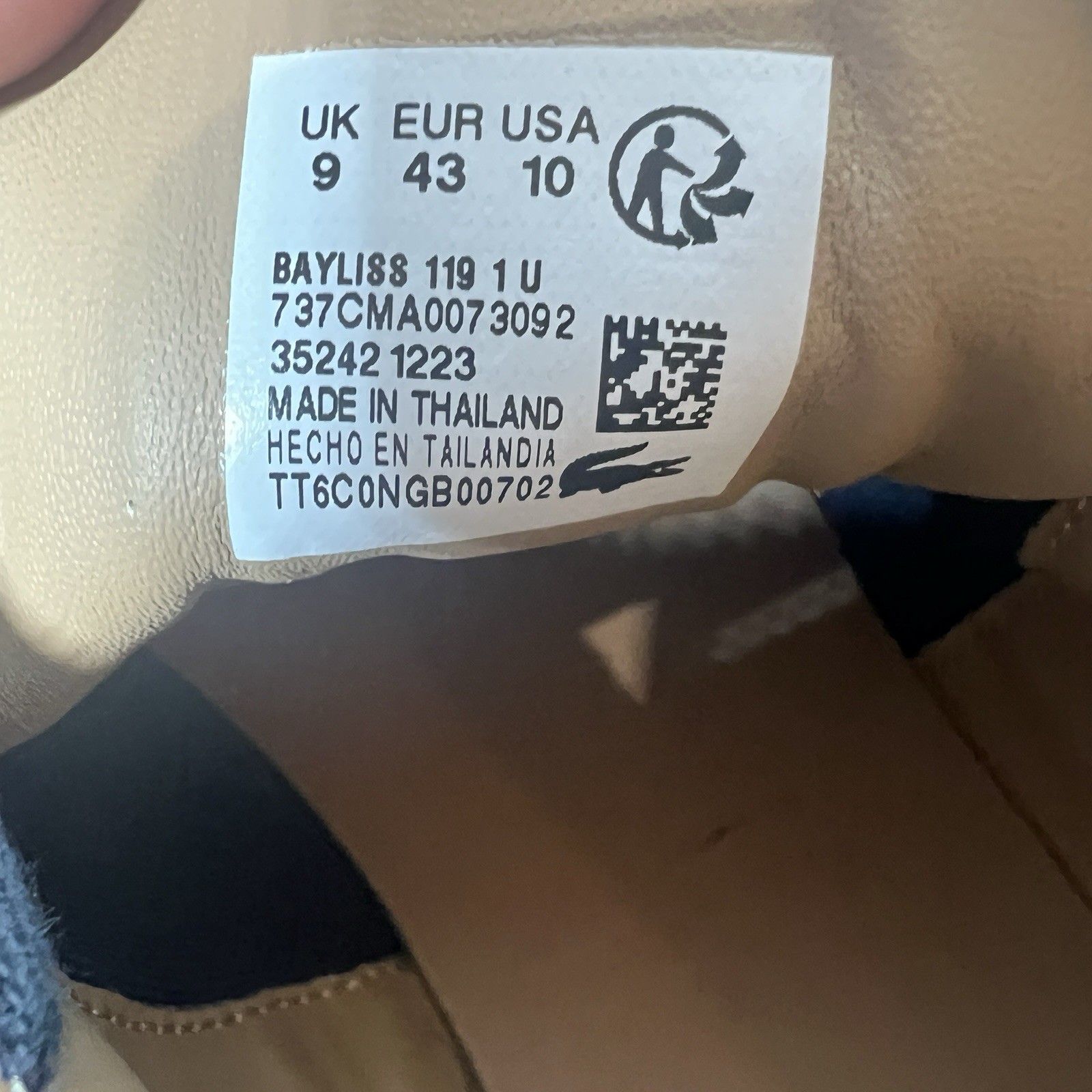 Lacoste Bayliss 119 1 U Sneakers Black Lace-Up Preppy Nautical Leather Uppers 10 thumbnail 7