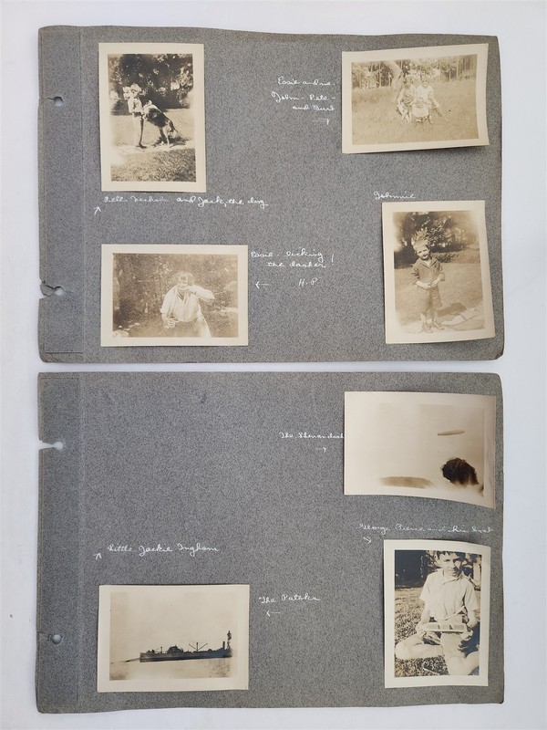 1920s antique SNAPSHOT PHOTOS bar harbor me USS SHENANDOAH dirigible STEAMSHIPS