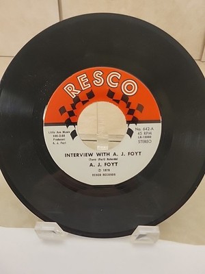 1976 BALLAD OF A.J. FOYT by Larry Roberds 45 rpm, Resco 642, Indy 500