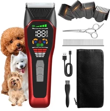 PET CLIPPERS Professional Heavy Duty Trimmer Dog Grooming Kit Thick Hair Trimmer