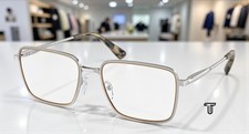 MICHAEL KORS MK3079 1893 M  ribel Shiny Silver Demo Lens 56 mm Men's Eyeglasses