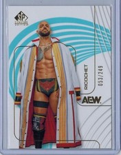 2025 UPPER DECK AEW SP SIGNATURE EDITION RICOCHET 53/249 LIGHT BLUE #97