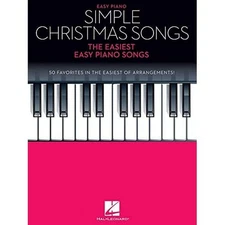 Simple Christmas Songs | Easy Piano Sheet Music Book with Lyrics for Beginne...