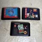 Sega Genesis - Lot Of 3 - Toy Story- Ecco Jr. - Cool Spot - Not Tested