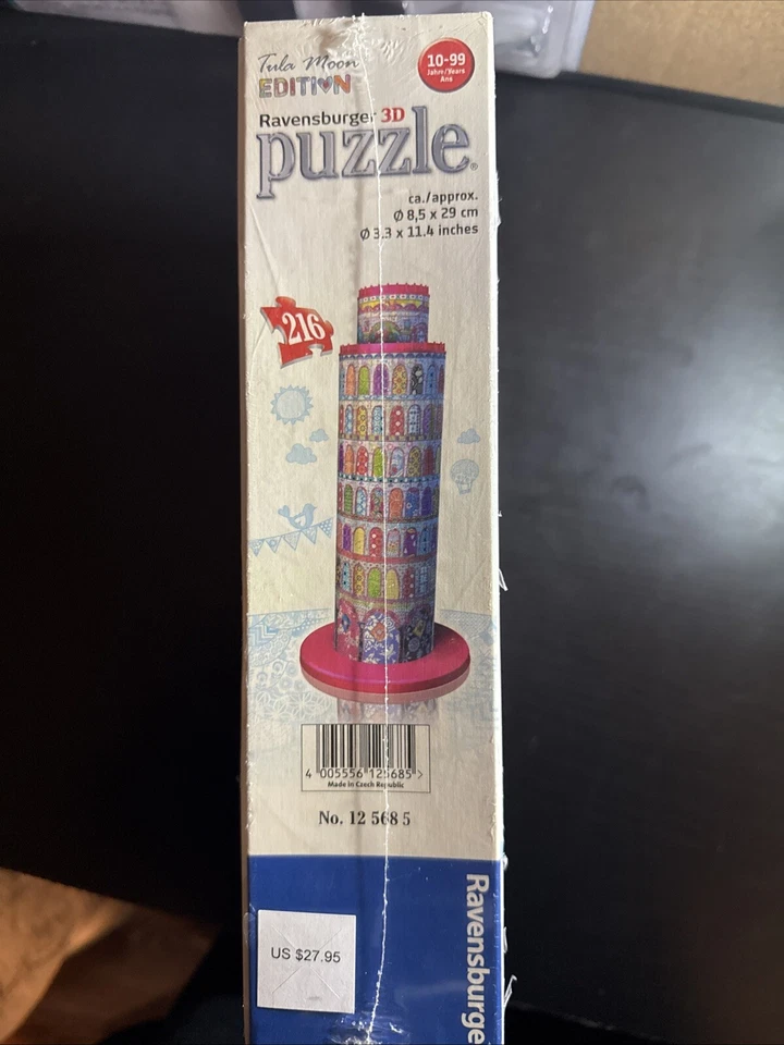 Ravensburger 3D Puzzle/Tula Moon Edition/216 Plastic Pieces/"Tower of Pisa" - Image 3 of 4