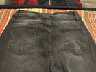 Niubia Women’s Dark Gray/Faded Black Skinny Stretch Frayed Hem Denim Jeans SZ 10 — photo 7