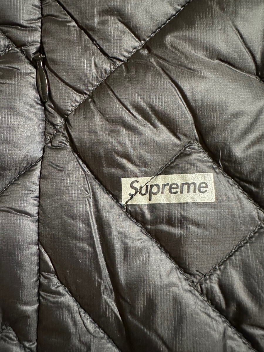 Supreme Spellout Quilted Lightweight Down Jacket Men's size Supreme Spellout Quilted Lightweight Down Jacket Men's size