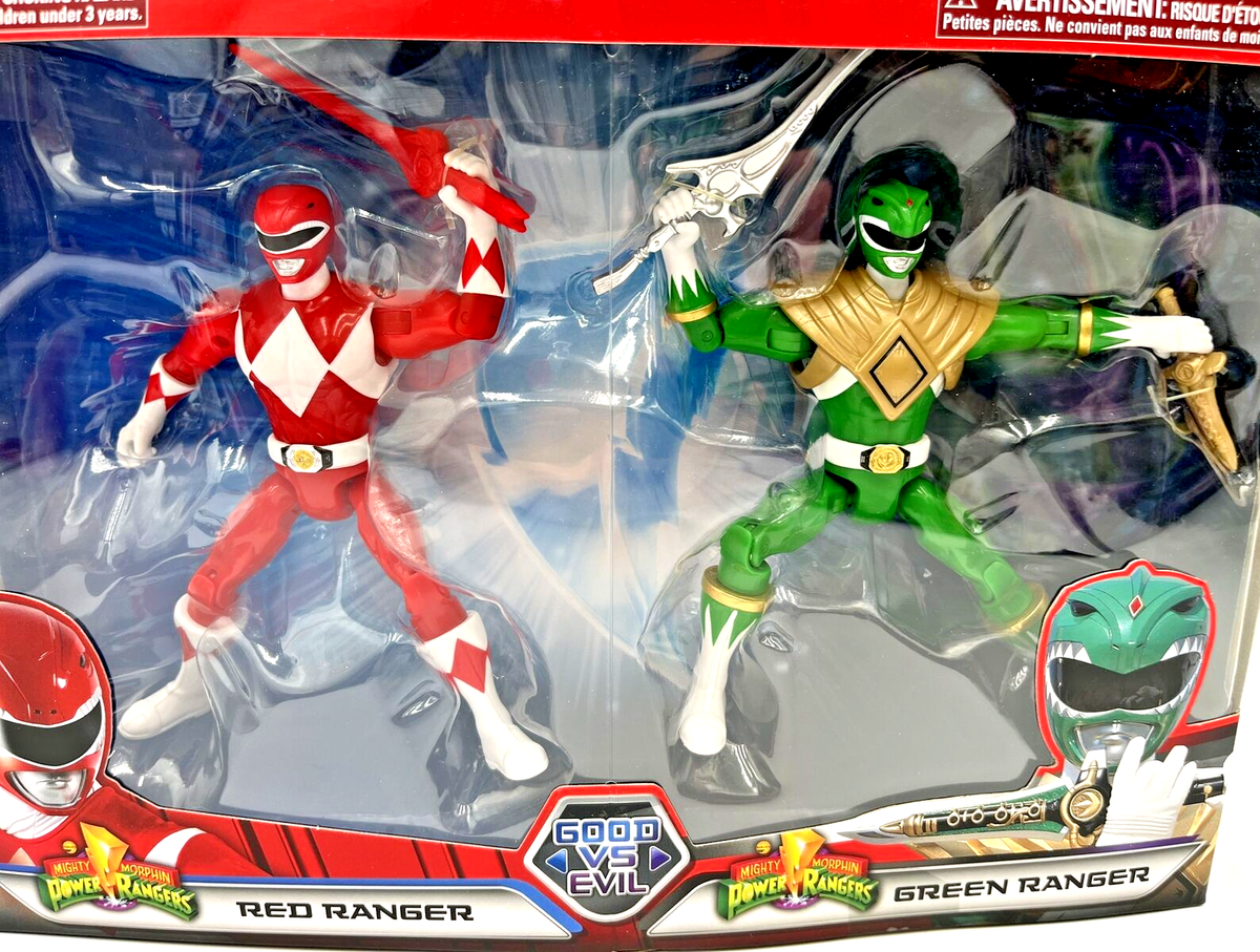 Power Rangers Mighty Morphin Green Ranger Action Figure 15cm Con Accessori!