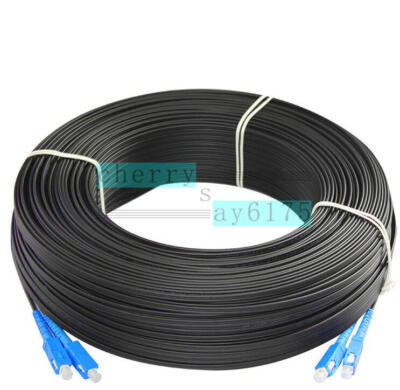 250M Outdoor SC SM Duplex FTTH Drop Patch Cord SC G657 Fiber Optical Cable Jumpe