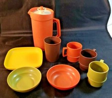 Vintage Tupperware Children's Mini Serve Replacement Pieces Pitcher Cups Plate B