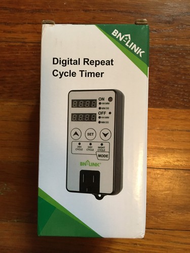 BN-LINK Timer Outlet Short Period Repeat Cycle Intermittent Digital ...