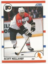 SCOTT MELLANBY 1990-91 SCORE CARD NEAR MINT CONDITION