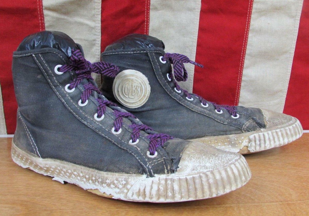 希少】40s BRISTOLITE COLBY スニーカー　サイズ10 1/2E Vintage 1940s Colby Black Canvas Basketball Sneakers Athletic Gym
