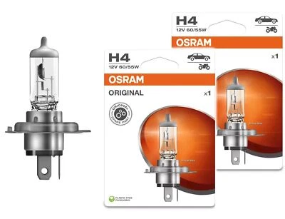 2x OSRAM Halogen-LAMPE H4 ORIGINAL LINE 60/55W 12V STANDARD GLÜHBIRNEN