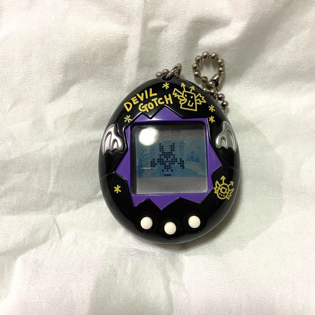 Bandai Deviltchi Devilgotchi Devil Tamagotchi Black Virtual Pet Game ...