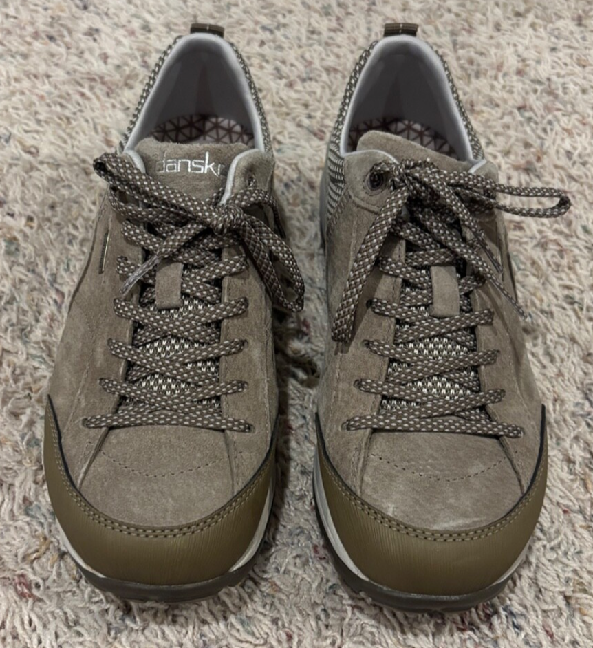 SAOLA Scarpe da trekking Dansko scamosciate impermeabili marroni da donna taglia EU 37W suola Vibram