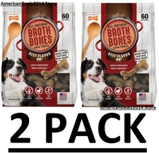 2 PACK -Nylabone Broth Bones Natural Edible D...