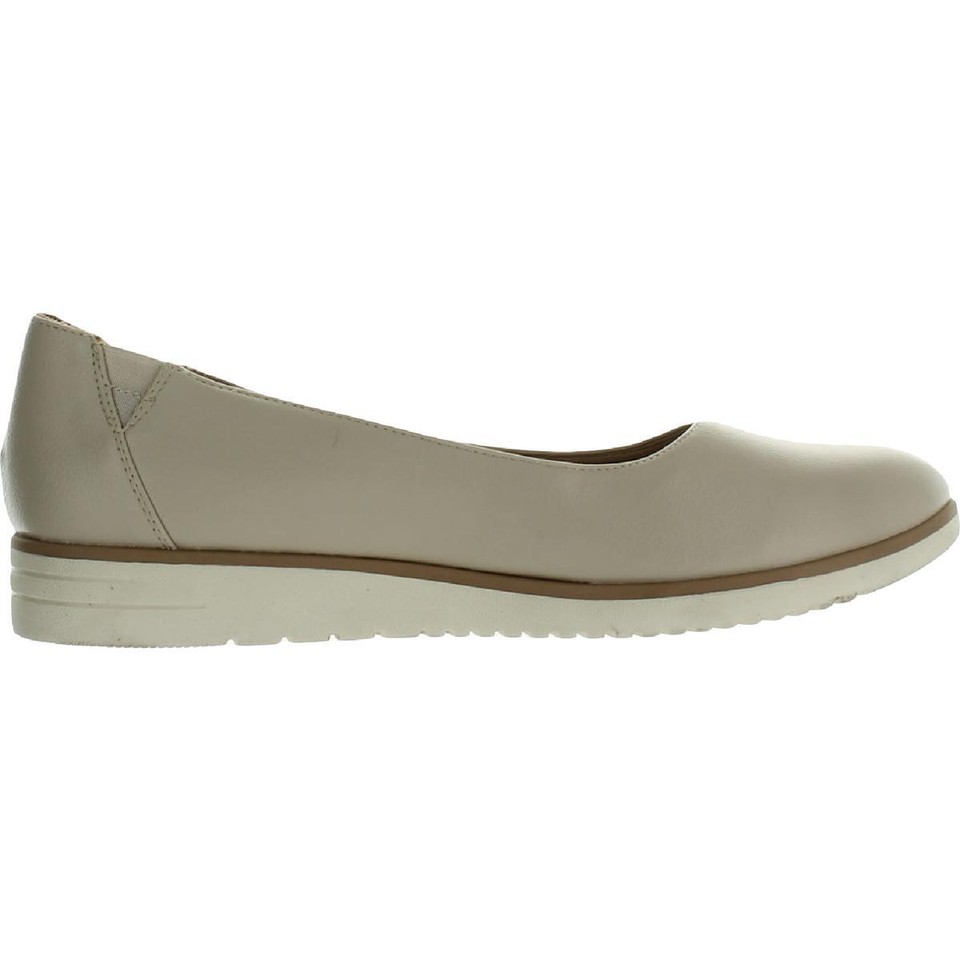 SOUL Naturalizer Womens Idea Ivory Ballet Flats Shoes 9.5 Wide (C,D,W