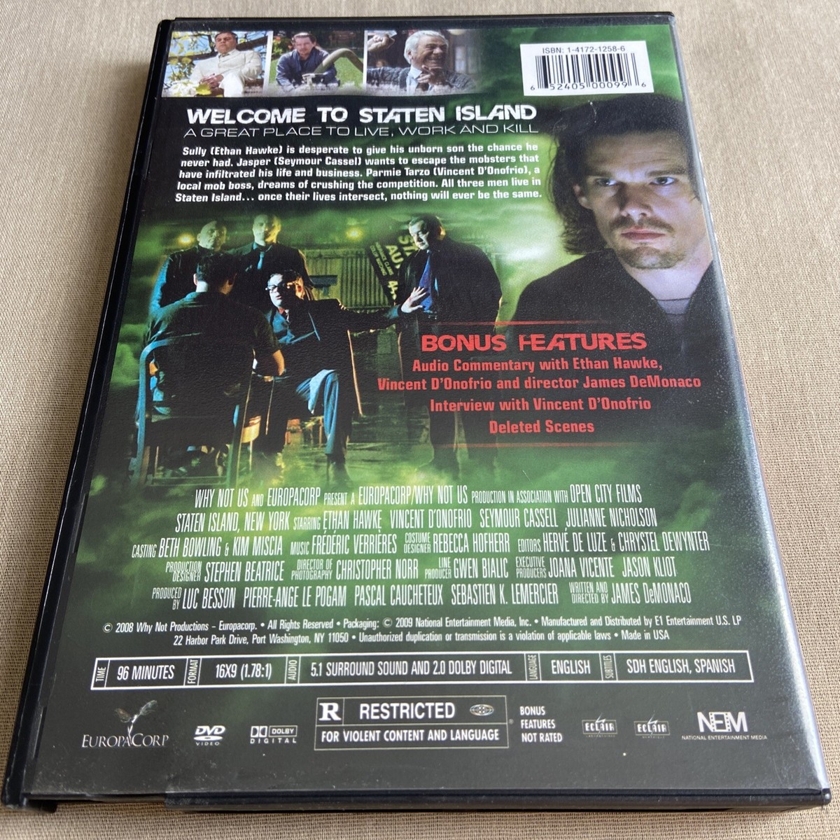 Staten Island (DVD, 2009) Blockbuster Rental Case Ethan