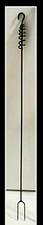 Qty 4 Campfire Hotdog Stick/Roaster  31", Made in US by a Blacksmith